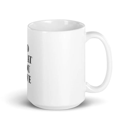 White glossy mug L2N2  15 oz