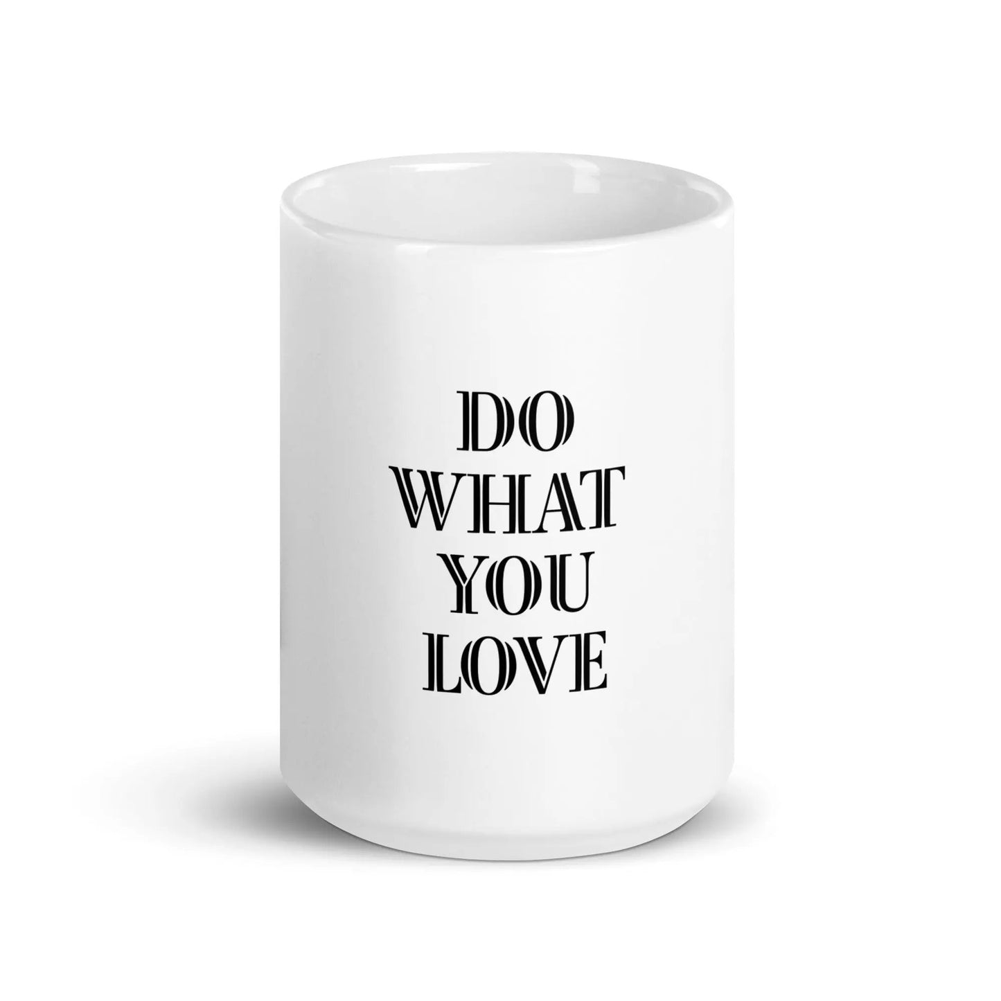 White glossy mug L2N2