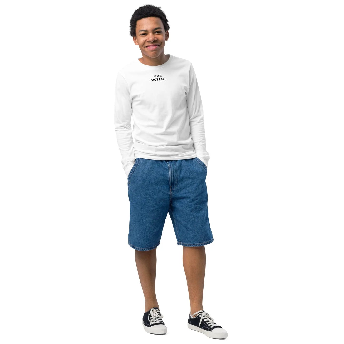 Youth Flag Football Long Sleeve Tee L2N2 T-Shirt L