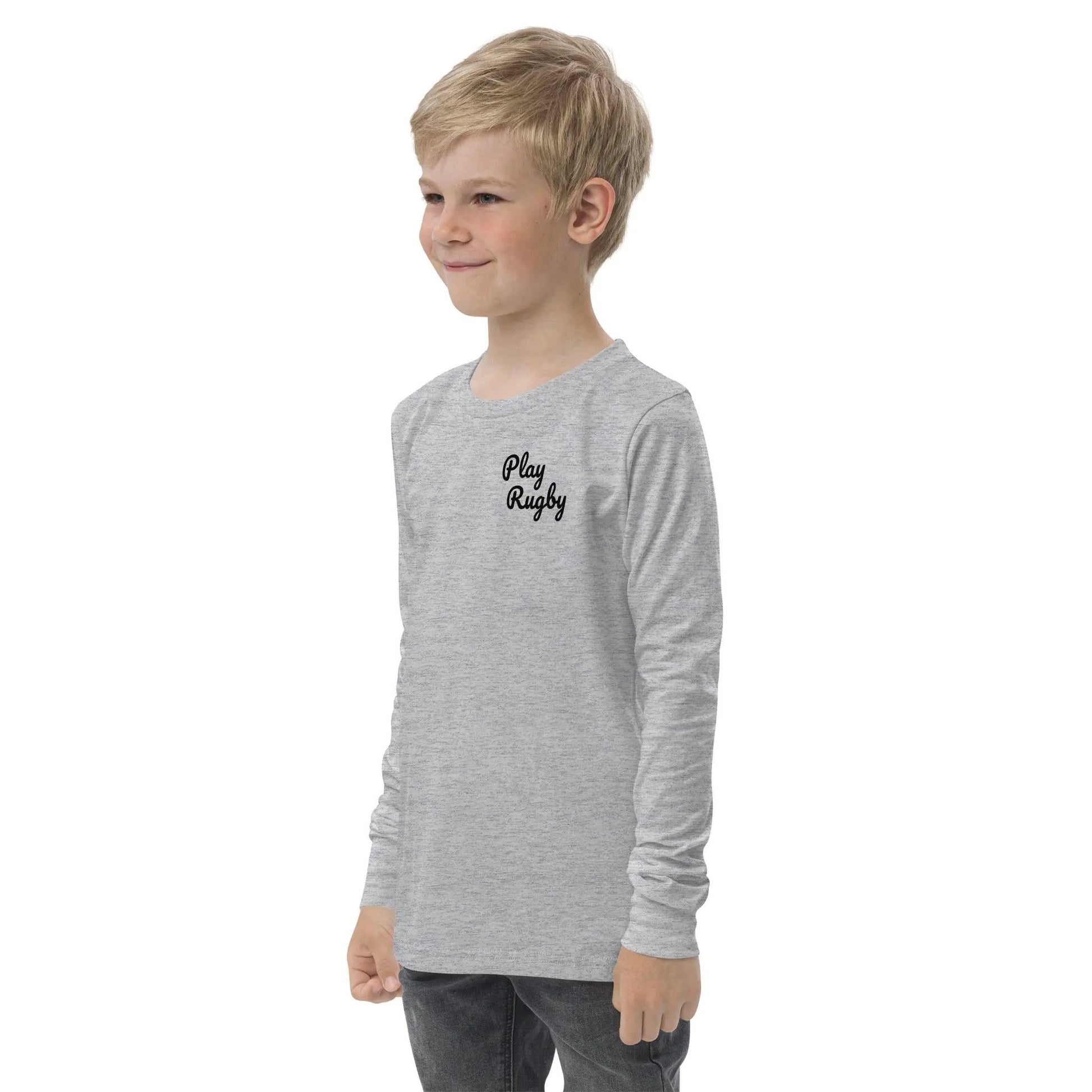Youth Rugby long sleeve tee L2N2  Athletic Heather / L