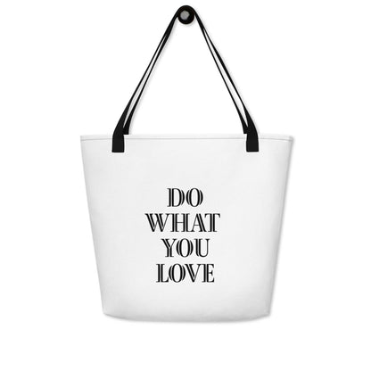 All-over print tote bag large colorful beach bag with cotton handles and large pocket