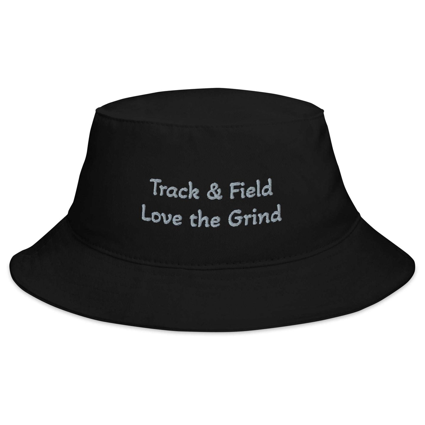 Track and Field Bucket Hat in 100% cotton twill with breathable sewn eyelets and a 2¼ inch brim