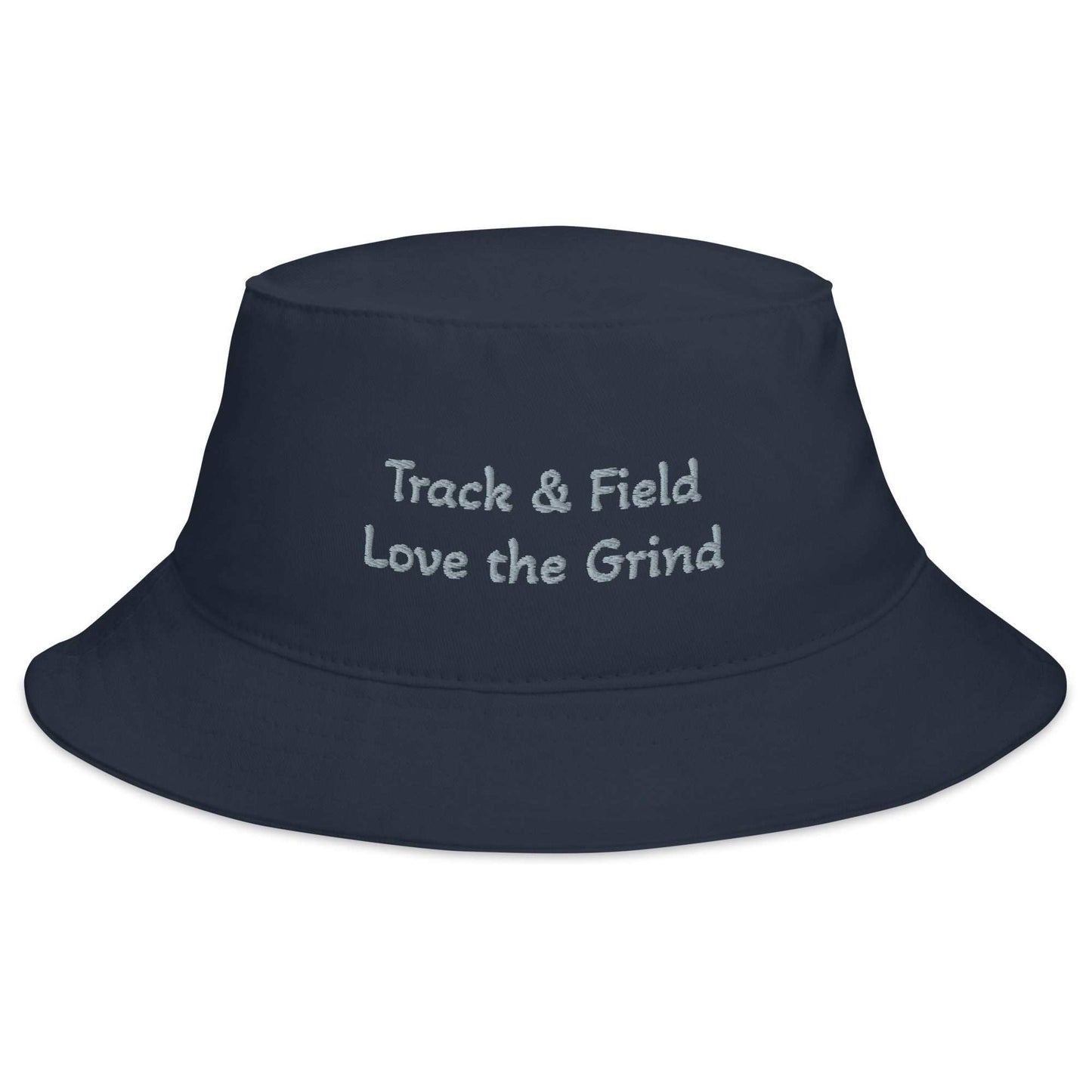 Track and Field Bucket Hat made of breathable 100% cotton twill with sewn eyelets and a 2¼-inch brim for sun protection