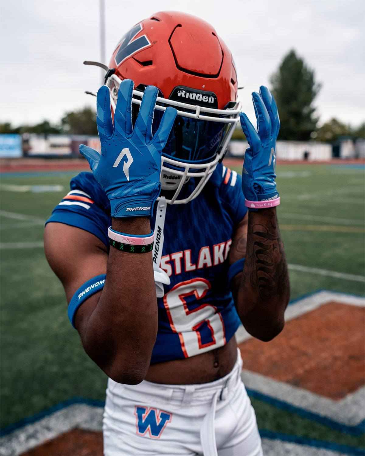 Phenom Elite VPS5 Adult Football Gloves - Team Colors