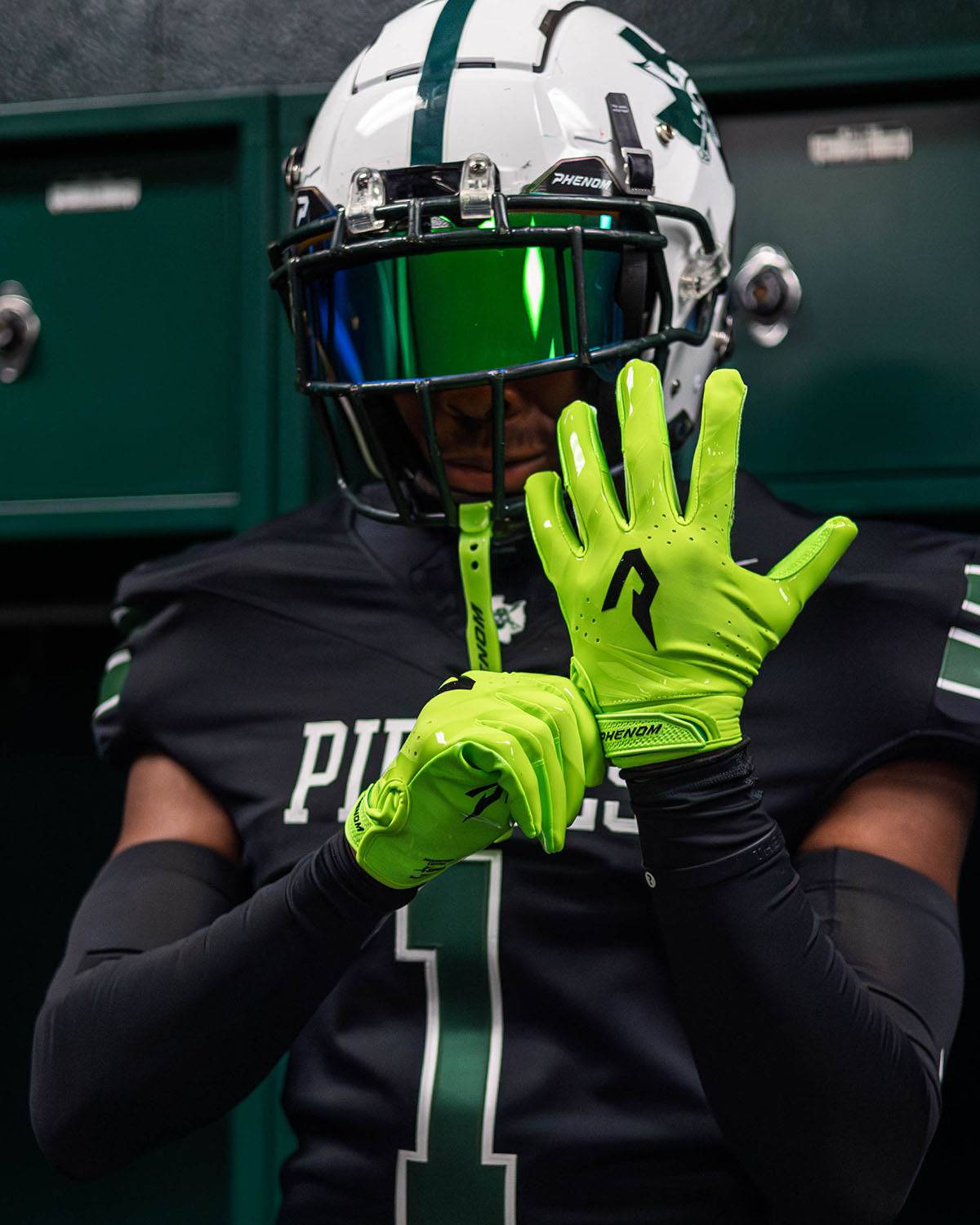 Phenom Elite VPS5 Adult Football Gloves - Team Colors - L2N2