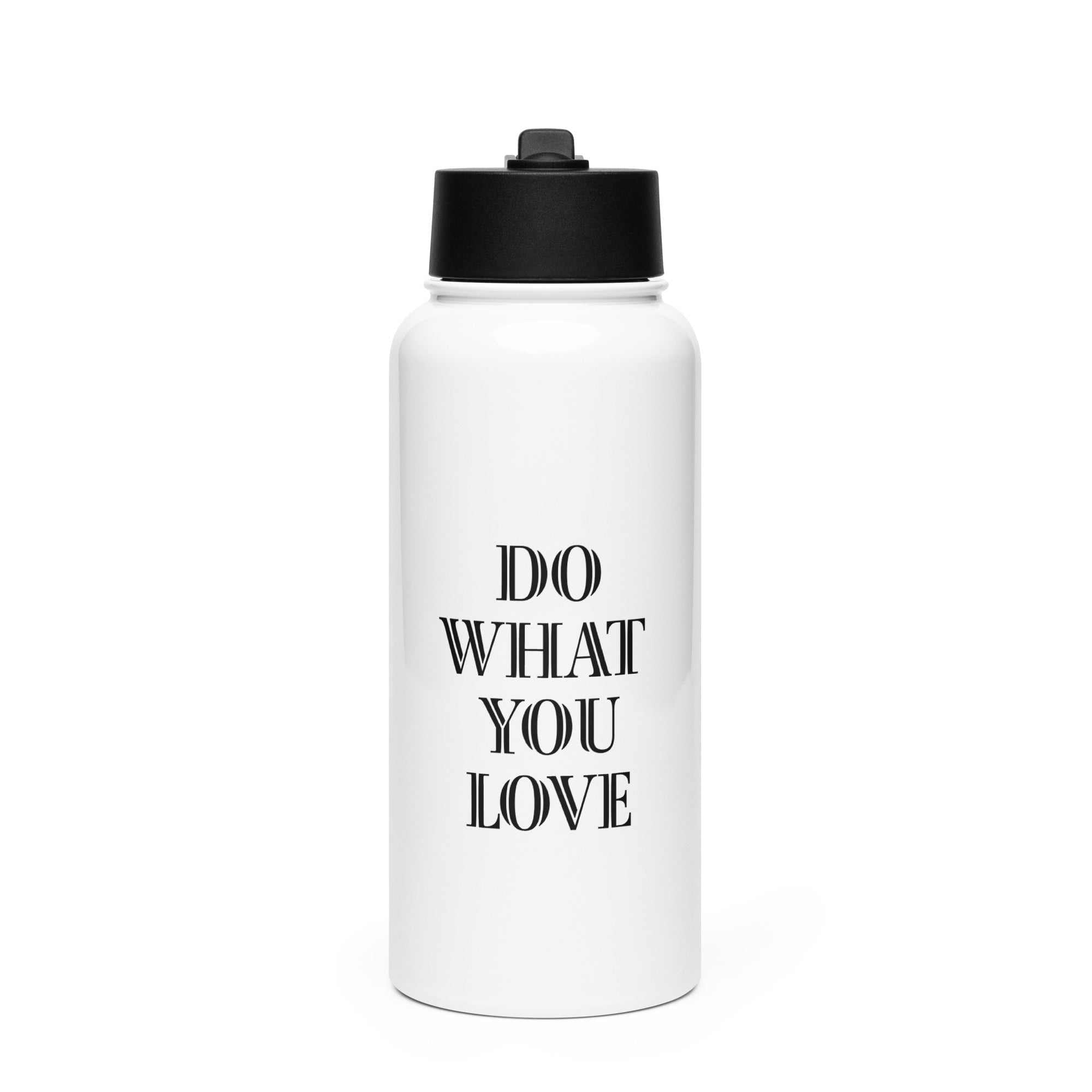 Stainless steel water bottle with a straw lid - L2N2 - L2N2