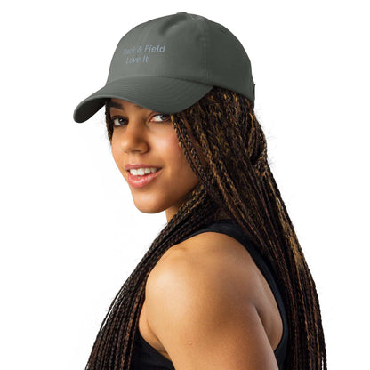 Under Armour® dad hat with HeatGear® sweatband, adjustable strap, and embroidered logo for comfort and durability