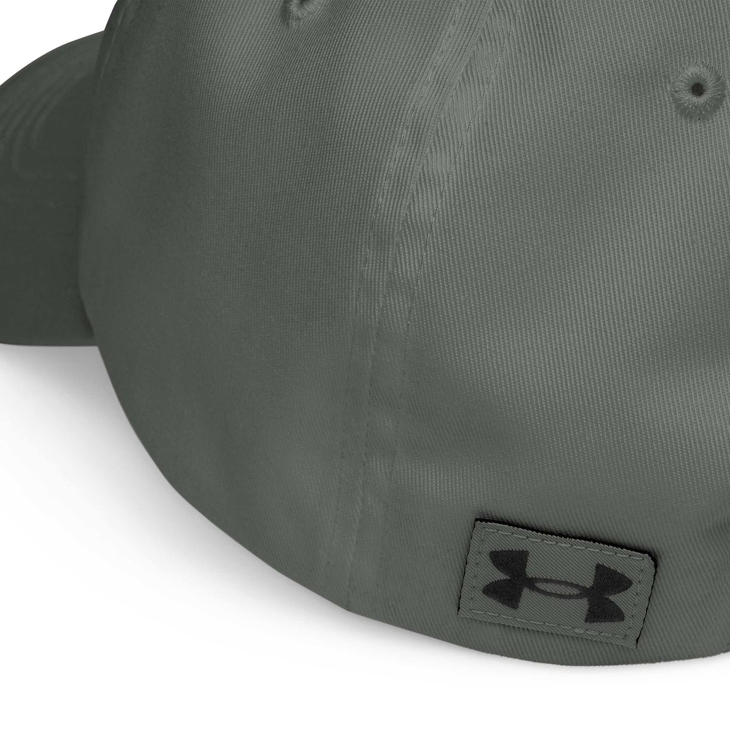Under Armour® dad hat with HeatGear® sweatband, adjustable strap, curved visor, and embroidered logo