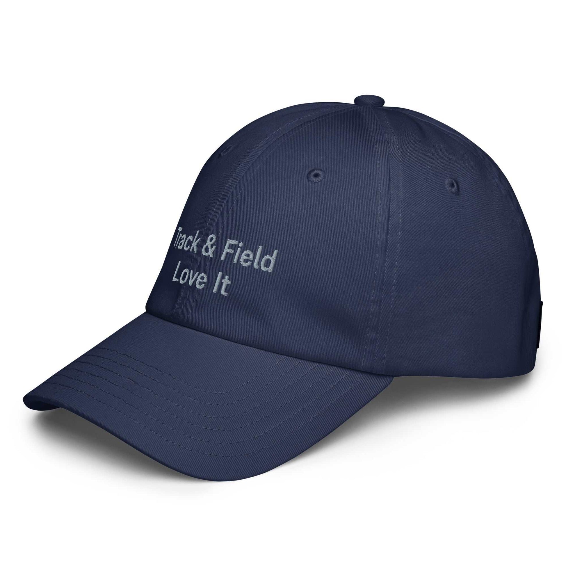 Under Armour® dad hat with HeatGear® sweatband, adjustable strap, and embroidered logo for track and field.