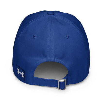 Under Armour® dad hat with HeatGear® sweatband, adjustable strap, and embroidered logo