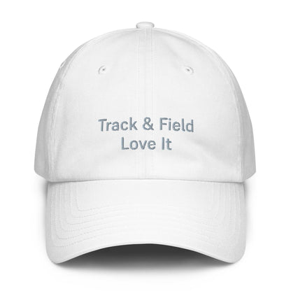 Under Armour® dad hat with HeatGear® sweatband, adjustable strap, and curved visor for track and field performance