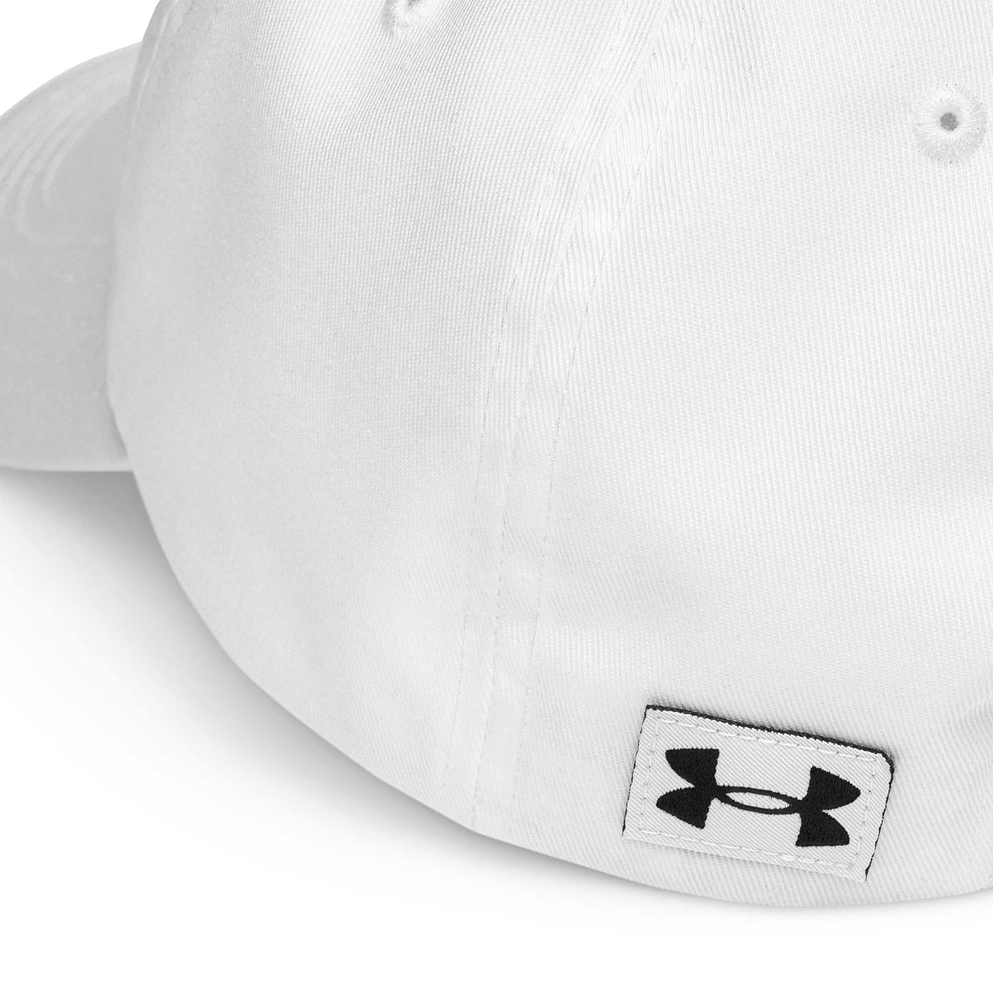 Under Armour® dad hat with HeatGear® sweatband, adjustable strap, and embroidered logo designed for comfort and durability