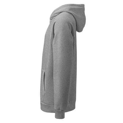 Under Armour® hoodie in soft fleece with relaxed fit, front pouch pocket, and embroidered logo