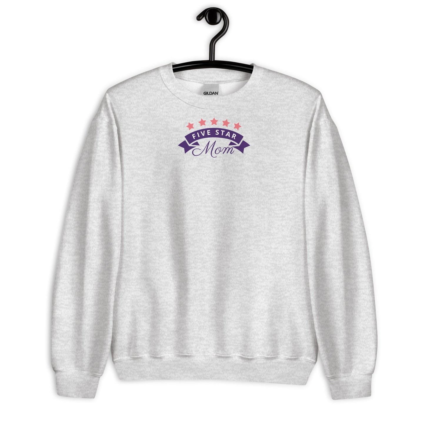 Warm classic fit Mom sweatshirt made with soft air-jet spun yarn in cotton-poly blend