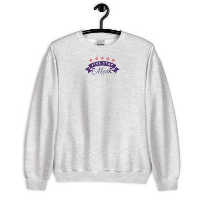 Warm classic fit Mom sweatshirt made with soft air-jet spun yarn in cotton-poly blend