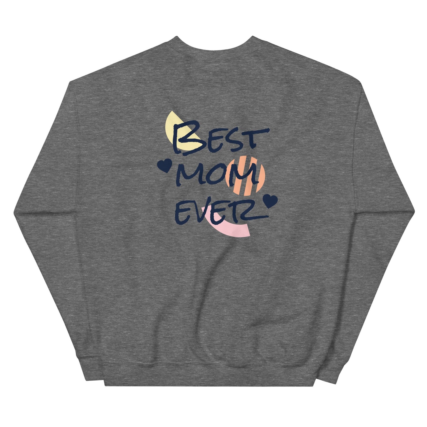Warm mom sweatshirt with classic fit and soft air-jet spun yarn fabric