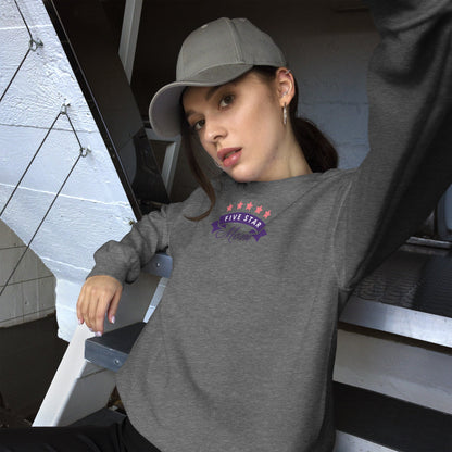 Cozy Mom Sweatshirt in classic fit with cotton-polyester blend and air-jet spun yarn for warmth and softness