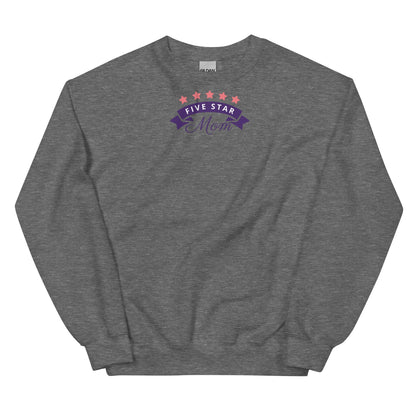 Cozy classic fit Mom sweatshirt made from 50% cotton and 50% polyester with soft air-jet spun yarn