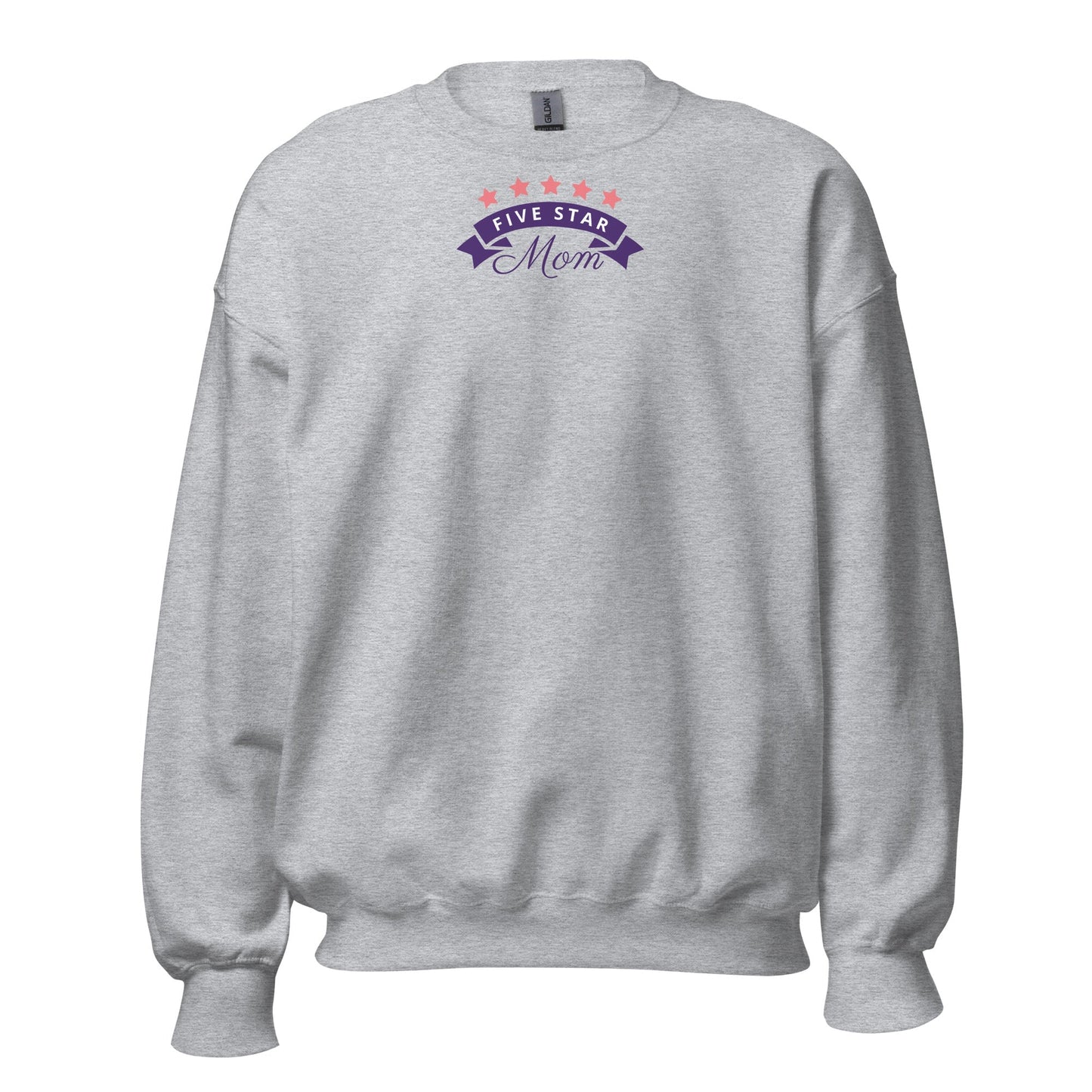 Cozy classic fit Mom sweatshirt made of 50% cotton and 50% polyester with air-jet spun yarn for softness