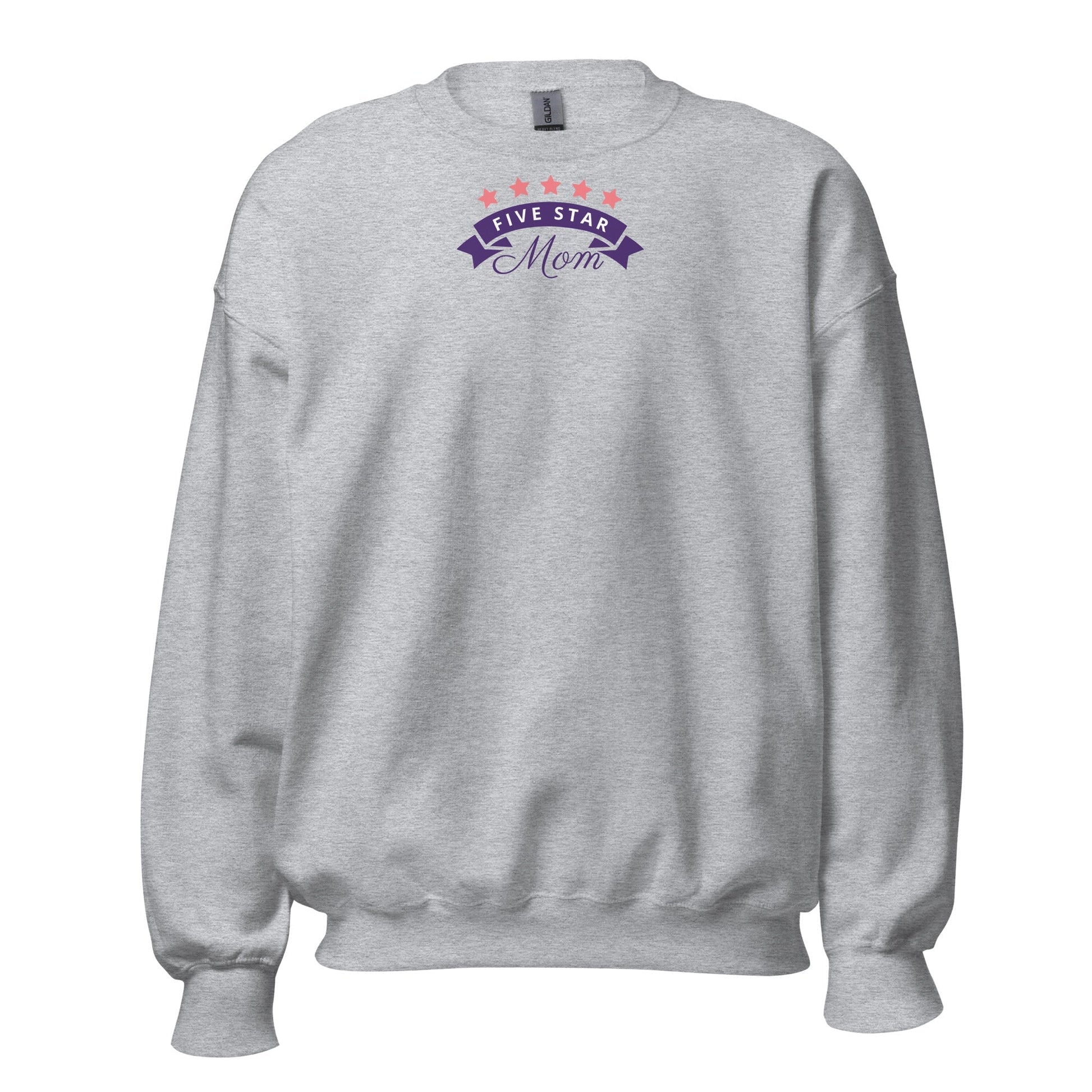 Cozy classic fit Mom sweatshirt made of 50% cotton and 50% polyester with air-jet spun yarn for softness
