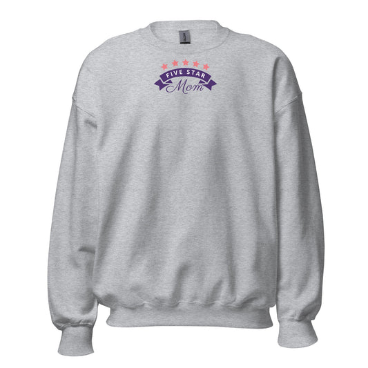 Cozy classic fit Mom sweatshirt made of 50% cotton and 50% polyester with air-jet spun yarn for softness