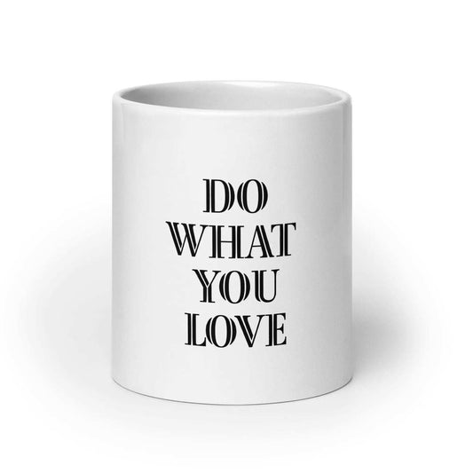 White Glossy Ceramic Mug - L2N2 - L2N2