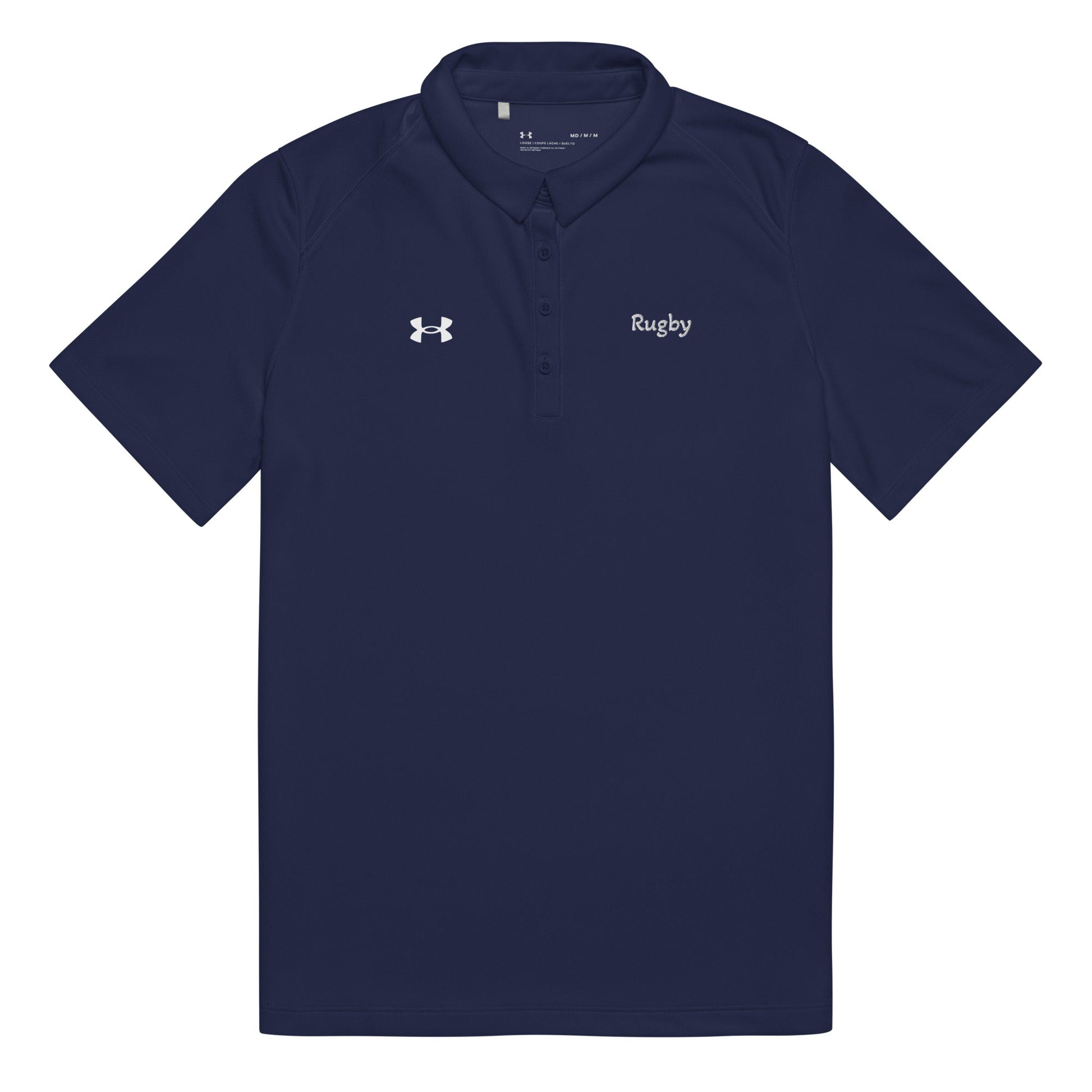 Under Armour® women’s polo rugby shirt with breathable, anti-odor fabric and relaxed fit