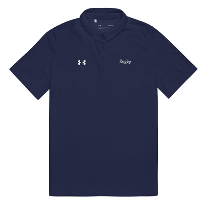 Under Armour® women’s polo rugby shirt with breathable, anti-odor fabric and relaxed fit